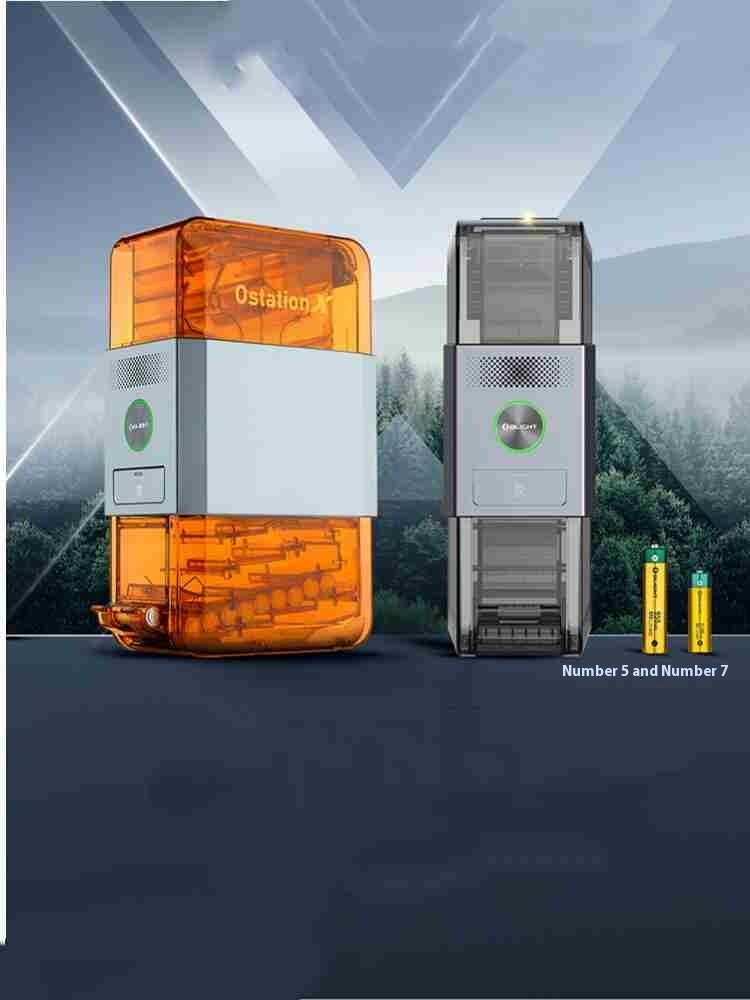 Charging Station X Storage Bin Detector Ni-MH 14500AAA Battery Box